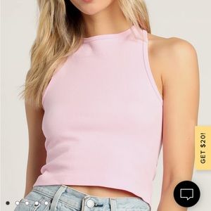 Free People Hayley Pink Racerback Brami Top NWT